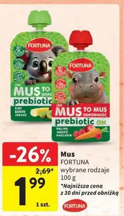 Intermarche Mus malina-jabłko-marchew Fortuna oferta