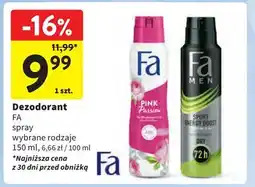 Intermarche Dezodorant Fa Men Sport Energy Boost oferta