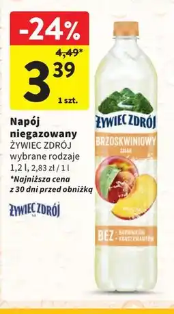 Intermarche Woda brzoskwiniowa Żywiec Zdrój Z Nutą oferta