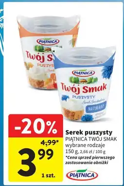 Intermarche Serek puszysty z łososiem Piątnica Twój Smak oferta