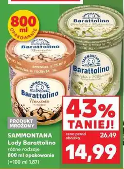 Kaufland SAMMONTANA Lody Barattolino oferta