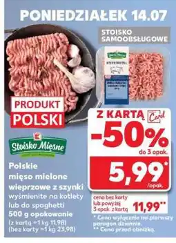Kaufland Polskie mięso mielone wieprzowe z szynki oferta