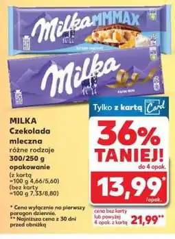 Kaufland MILKA Czekolada mleczna oferta