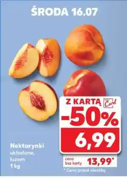 Kaufland Nektarynki układane, luzem 1 kg oferta