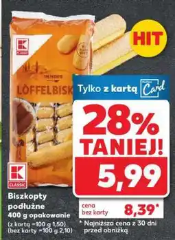 Kaufland Biszkopty podłużne oferta
