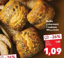 Kaufland Bułka z ziarnami i makiem oferta