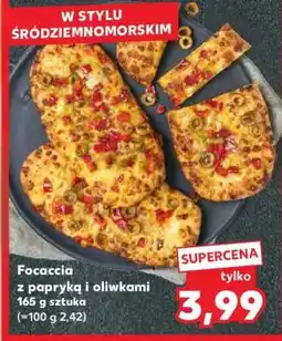 Kaufland Focaccia z papryką i oliwkami oferta
