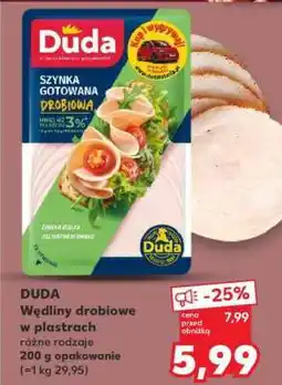 Kaufland DUDA Wędliny drobiowe w plastrach oferta