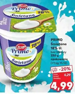 Kaufland PRIMO Śmietana 18% tł oferta