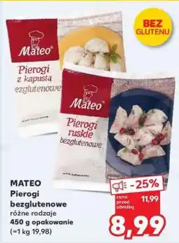 Kaufland MATEO Pierogi bezglutenowe oferta