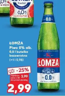 Kaufland ŁOMŻA Piwo 0% alk oferta