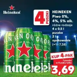 Kaufland HEINEKEN Piwo 0%, 4%, 5% alk oferta