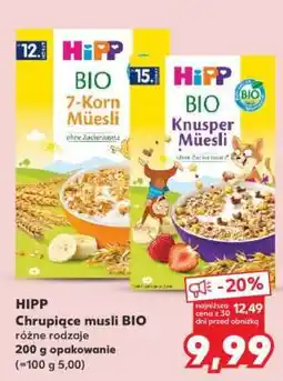 Kaufland HIPP Chrupiące musli BIO oferta