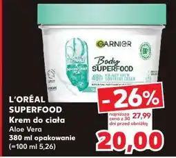 Kaufland L'ORÉAL SUPERFOOD Krem do ciała oferta