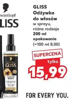 Kaufland GLISS Odżywka do włosów w sprayu oferta