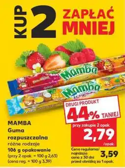 Kaufland MAMBA Guma rozpuszczalna różne rodzaje oferta