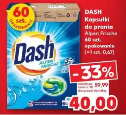 Kaufland DASH Kapsułki do prania Alpen Frische 60 szt. opakowanie oferta