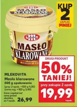 Kaufland MLEKOVITA Masło klarowane 500 g opakowanie oferta