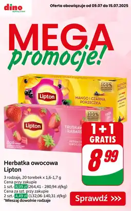 Dino Herbata Lipton Mango i Czarna Porzeczka oferta