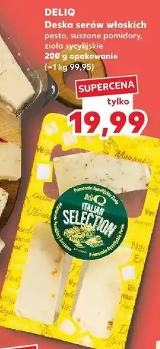 Kaufland Deska serów włoskich: pesto, suszone pomidory, zioła sycylijskie Deliq oferta