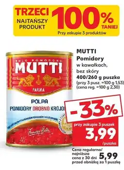 Kaufland Pomidory w kawałkach, bez skóry Mutti oferta