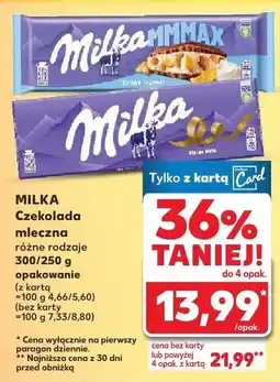 Kaufland Czekolada mleczna Milka Mondelez oferta