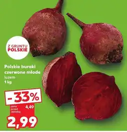 Kaufland Buraki czerwone młode 1 kg Kaufland oferta