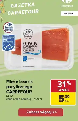 Carrefour Filet z łososia pacyficznego KETA Carrefour oferta