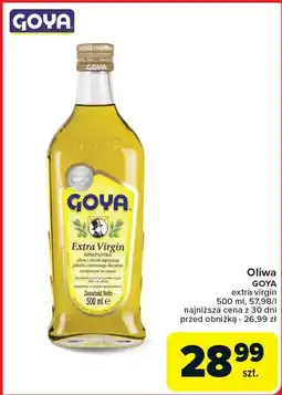 Carrefour Oliwa z oliwek extra virgin Goya oferta