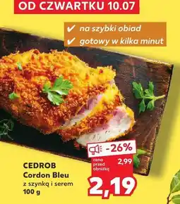 Kaufland Kotlet cordon bleu z szynką i serem Cedrob oferta
