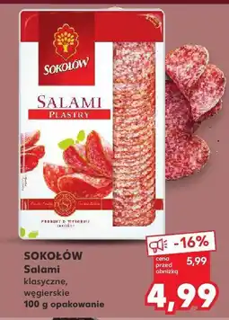 Kaufland Salami klasyczne, węgierskie Sokołów oferta