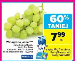 Carrefour Market Winogrona jasne Carrefour Market oferta