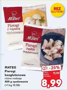 Kaufland Pierogi bezglutenowe Mateo oferta