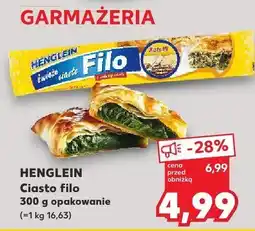Kaufland Ciasto filo Henglein oferta