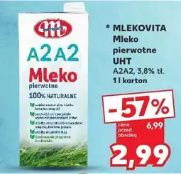 Kaufland Mleko pierwotne naturalne UHT 3,8% tł. Mlekovita oferta