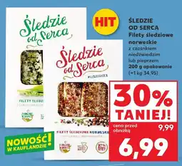 Kaufland Filety śledziowe norweskie z czosnkiem niedźwiedzim Śledzie od Serca oferta