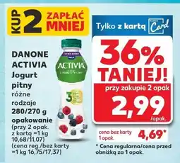 Kaufland Jogurt pitny Activia Danone oferta