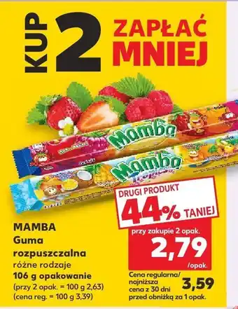Kaufland Guma rozpuszczalna Mamba oferta