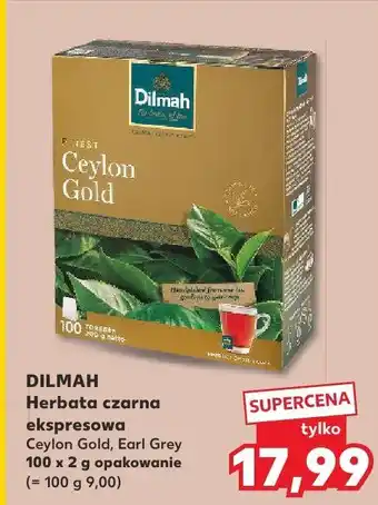 Kaufland Herbata czarna ekspresowa Dilmah Ceylon Gold/Earl Grey oferta
