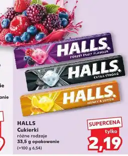 Kaufland Cukierki Halls, różne rodzaje oferta