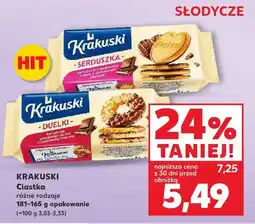 Kaufland Ciastka Krakuski Serduszka/Duelki, różne rodzaje oferta