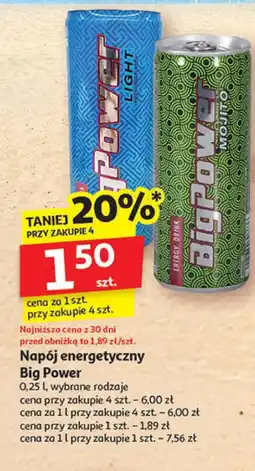 Auchan Napój energetyczny Big Power oferta