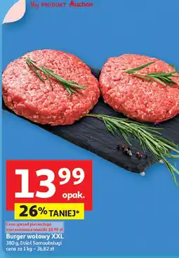 Auchan Burger wołowy XXL Auchan oferta
