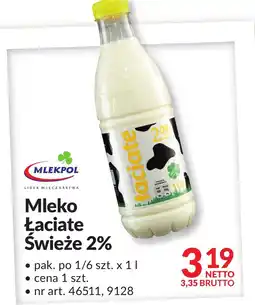 Makro Mleko łaciate świeże 2% Mlekpol oferta