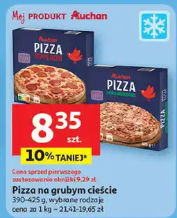 Auchan Pizza na grubym cieście, wybrane rodzaje Auchan oferta