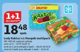 Auchan Lody Kaktus lub Nesquik multipack, wybrane rodzaje 1+1 ZA 2 ZŁ Auchan oferta