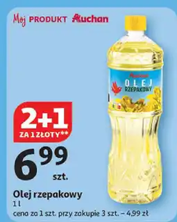 Auchan Olej rzepakowy Auchan 2+1 ZA 1 ZŁ oferta