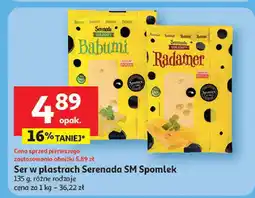 Auchan Ser w plastrach Serenada, różne rodzaje SM Spomlek oferta