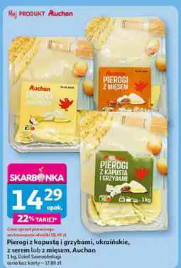 Auchan Pierogi z kapustą i grzybami Auchan oferta