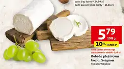 Auchan Ser rolada pleśniowa kozia Soignon oferta